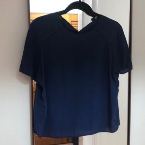 Madewell et Sezanne blue shirt